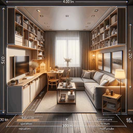 Create a professional studio quality, hyper-realistic image in 8K resolution portraying a small living room space. It should demonstrate efficient placement of a dining table and a couch. The furniture arrangement should adhere to principles such as balance between separation and connection of spaces, ensuring unimpeded movement within the room, choosing furniture that is compact yet functional, and utilization of multipurpose furniture. Suggestions for layout include positioning the dining table against a wall, an L-shaped sofa in a corner and maintaining a passage between the sofa and dining table. The image should not include text overlays, distortion, pixelation, overly exposed areas or watermarks. There must not be any children, babies, people, odd items, or backgrounds and any non-English text.