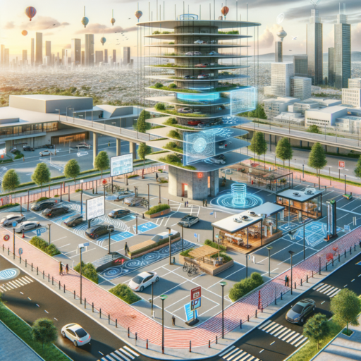 Imagine a high-resolution, realistic portrayal of innovative ideas for improving parking spaces. The scene includes various concepts such as a vertical parking tower for optimal use of 3D space and a turntable parking system for efficient use of parking areas. Also on display would be a smart parking system equipped with sensors for real-time information on available slots and a reservation system managed through a smartphone app. The concept also deals with multi-purpose spaces such as community areas within parking lots and environmentally friendly areas with provisions for electric vehicle charging and bike parking. In designing these areas, elements such as proper lighting for safety, clear road signs, and accessibility considerations such as provision of parking spaces for the differently-abled and slopes for easy wheelchair access, are kept in mind.