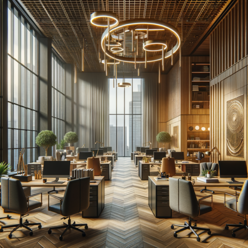 Explore a meticulously created guidance office space in 8K resolution with realism and precision like a professional studio. This office space exudes a balanced composition and well-structured frames, the lighting and placement are naturally done, giving it a cinematic depth. The design of this office not only reflects the vision and culture of a corporation but also provides a comfortable and focused environment for its employees. Details may also indicate the various criteria for selecting a design firm such as experience, customer reviews, style, cost, and aftercare. Strictly avoid images of babies, children, and individuals. Strange objects and backgrounds are not to be included. The picture should not exhibit pixelation, distortion, low resolution, watermarks, text overlays, or overexposure. Do not include any text in languages other than English.