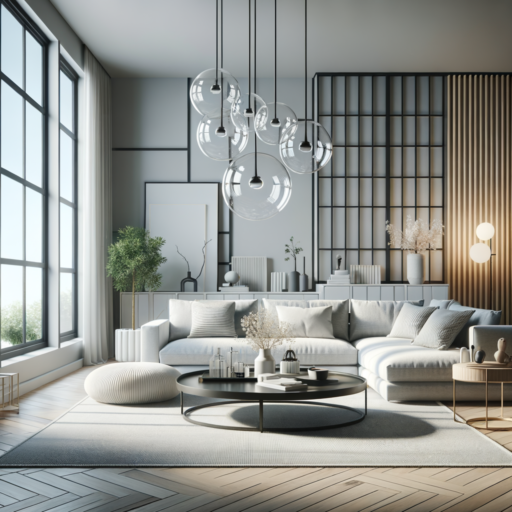 Generate a 4K resolution image portraying the sophistication and charm of minimalist interior design. The image should emphasize the fundamental characteristics of minimalism including a neat color palette often featuring white, gray, and black tones; sharp lines and geometric shapes for a touch of elegance; placement of basic yet functional furniture to prevent clutter; utilization of natural light by bringing it indoors through large windows for a bright and welcoming atmosphere. There should also be a subtle blend of textures among the minimalist order for added visual interest. Please ensure the image exudes professional studio quality with a balanced composition, deliberate framing, cinematic depth, and natural lighting and arrangement. Do not include humans, strange objects, or backgrounds. The image should not have pixelation, distortion, low resolution, watermarks, text overlays, and overexposure. Do not include any non-English text in the image.