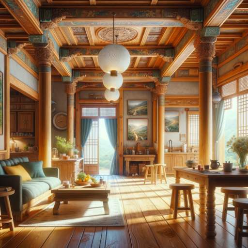 Imagine you’re tasked with painting a detailed 4K, realism style picture of a home in Seoul undergoing an interior remodeling process. The image should be expert studio quality, with balanced composition and a well-framed scene. There should be a cinematic depth to the detail; natural lighting and placement should be carefully considered. Please avoid pixelization, distortion, low resolution elements, watermarks, text overlays and overexposure. There shouldn’t be any people, bizarre objects, or backgrounds included in the scene. Make sure not to include any Korean or other non-English text in your image.