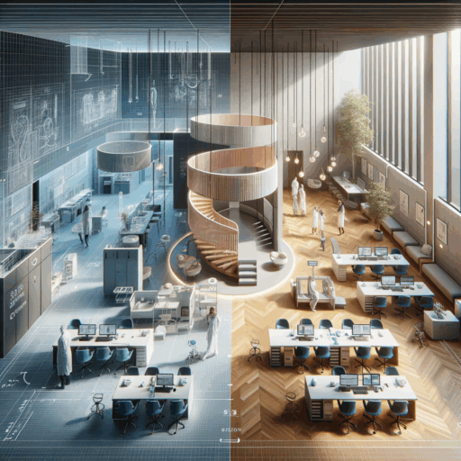 Create an immersive and highly detailed 8K resolution image capturing the strategies and techniques to manage the cost and avoid extra renovation in a medical clinic sized 50 and 100 square feet. The image should showcase different stages of the process such as the establishment of basic interior plan including the optimal space layout, the selection of durable and cost-effective materials and lighting, stringent scheduling and supervision of renovation work, and aftercare strategies like regular check-ups and maintenance. Furthermore, the image should also portray comparison of cost-cutting methods for clinics of different sizes in a tabular manner. The rendered image should prioritize realism and exude the quality of a professional design studio. Make sure to avoid the inclusion of children, individuals, peculiar objects, or backgrounds, also ensure no pixelation, distortion, low-resolution effects, watermarks, text overlays, overexposures, as well as any text in languages other than English.